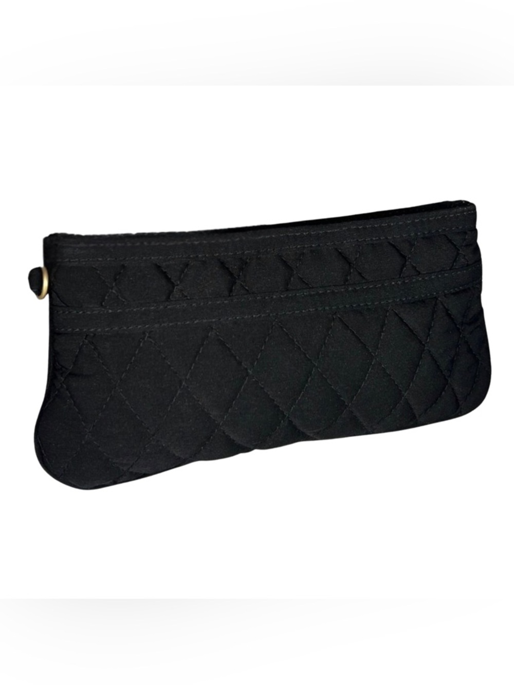 Vera Bradley Black Quilted Cosmetic Pouch | EUC | Retired
